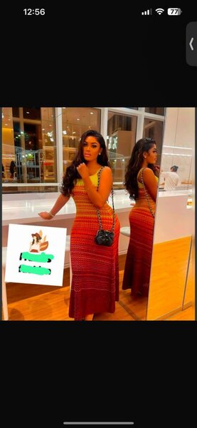 Robe Maxi Rayée Élégante