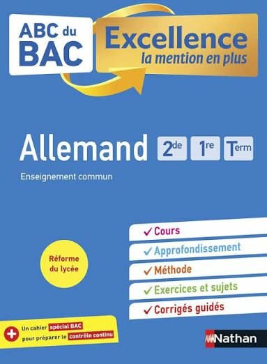 Manuel BAC Allemand Excellence