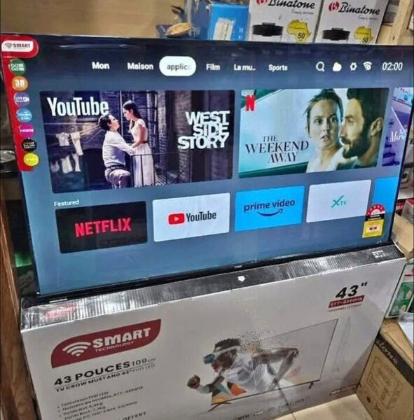Téléviseur Smart 43 pouces