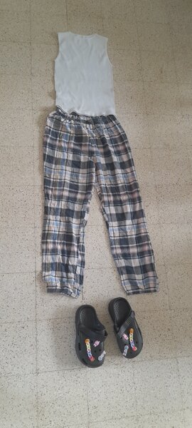 Pyjama confortable et sandales