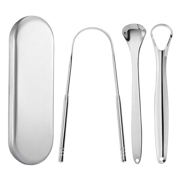 3 Gratte-langue en acier