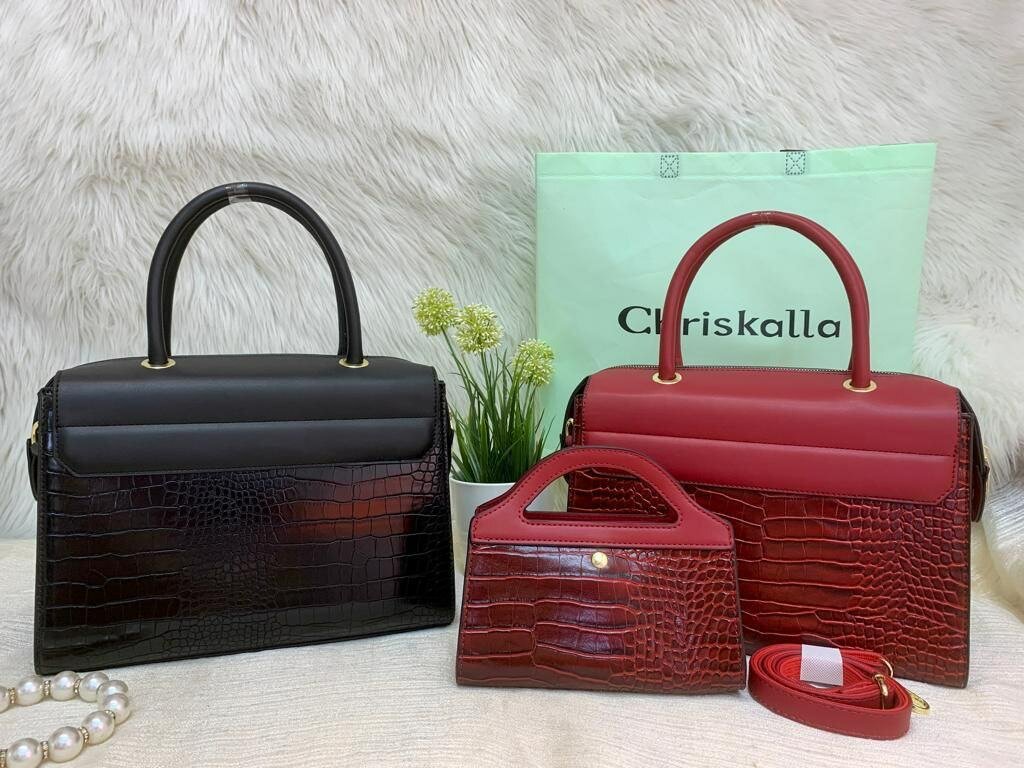 2 in 1 Quality Leather Women Handbags