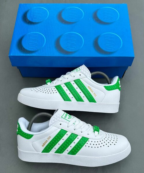 Sneakers blancs et verts Adidas 350