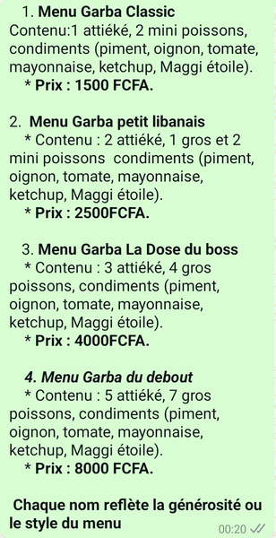 Garba de nuit chez le libanais Noir