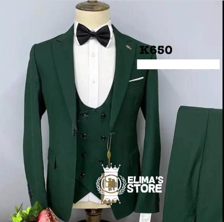 men's suit green