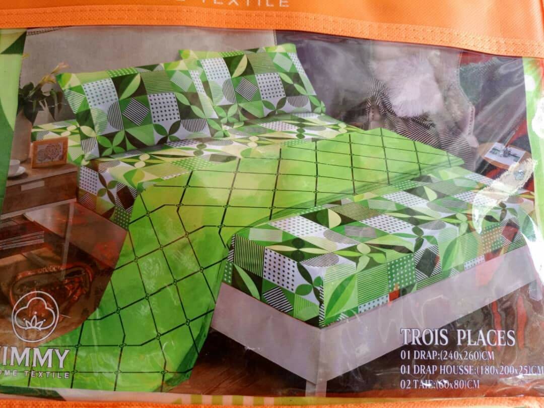 Draps housses 3 places avec caoutchouc