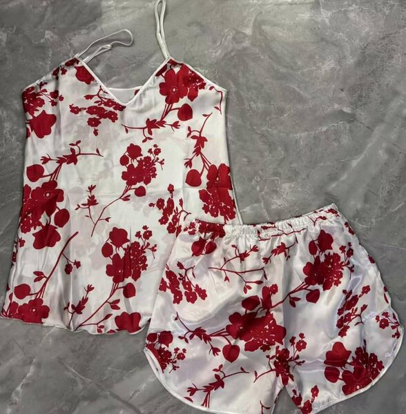 Pyjama Femme Satin Floral