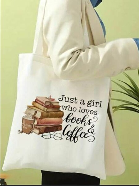 Tote Bag "Books & Coffee"