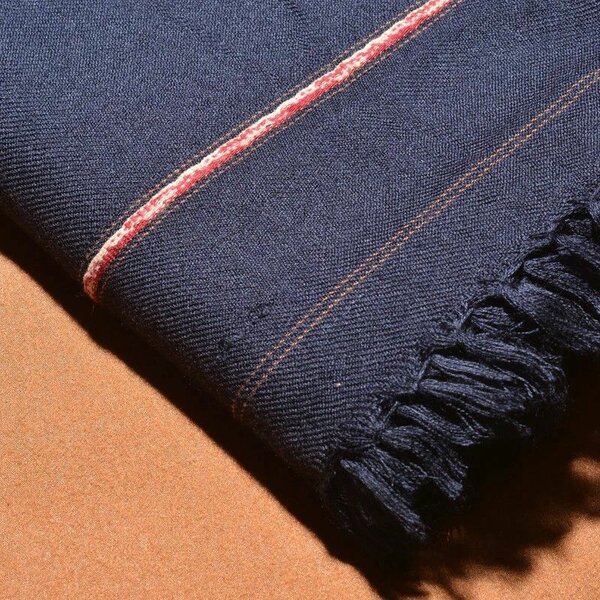 Hunza Mountain Woollen Shawl - Blue