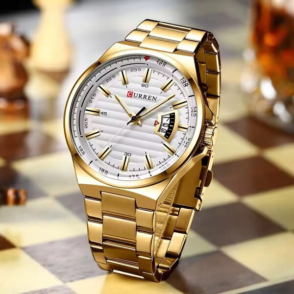 Montre Homme Élégante Or CURRÉN
