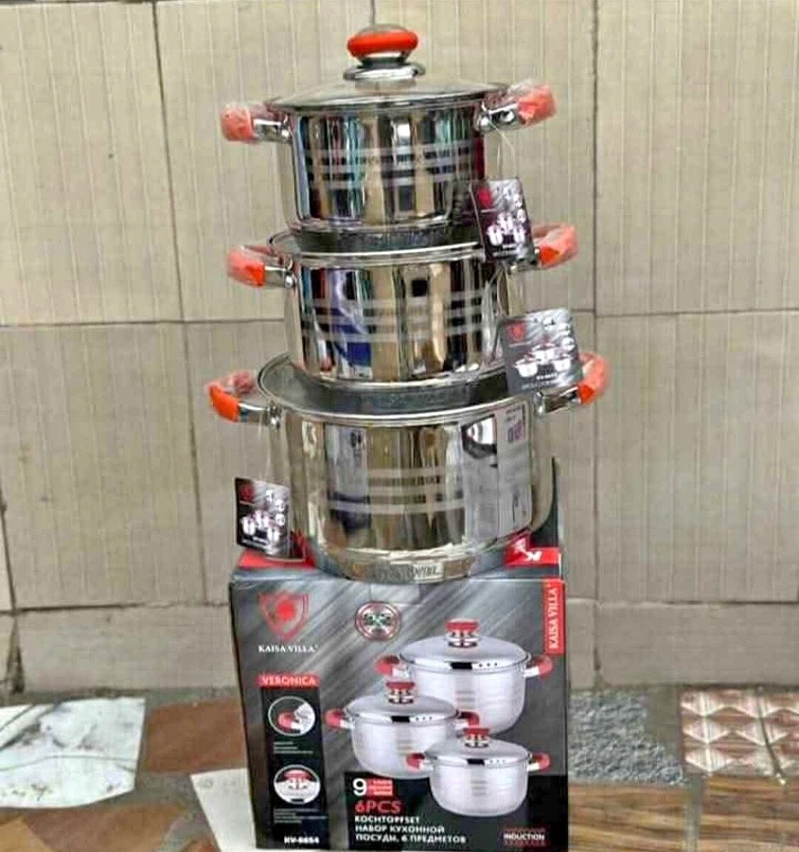 Batterie de Cuisine en Acier Inoxydable