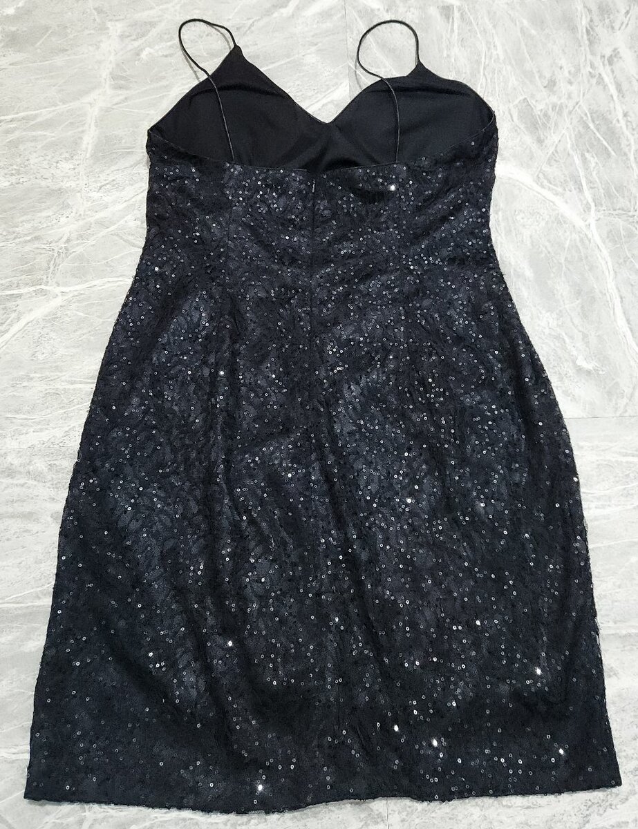 Adrianna Papell Sequin Black Dress