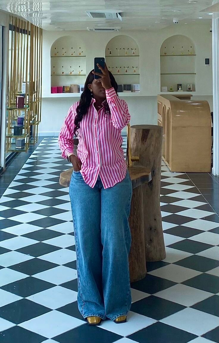 Chemise en Coton Rayée