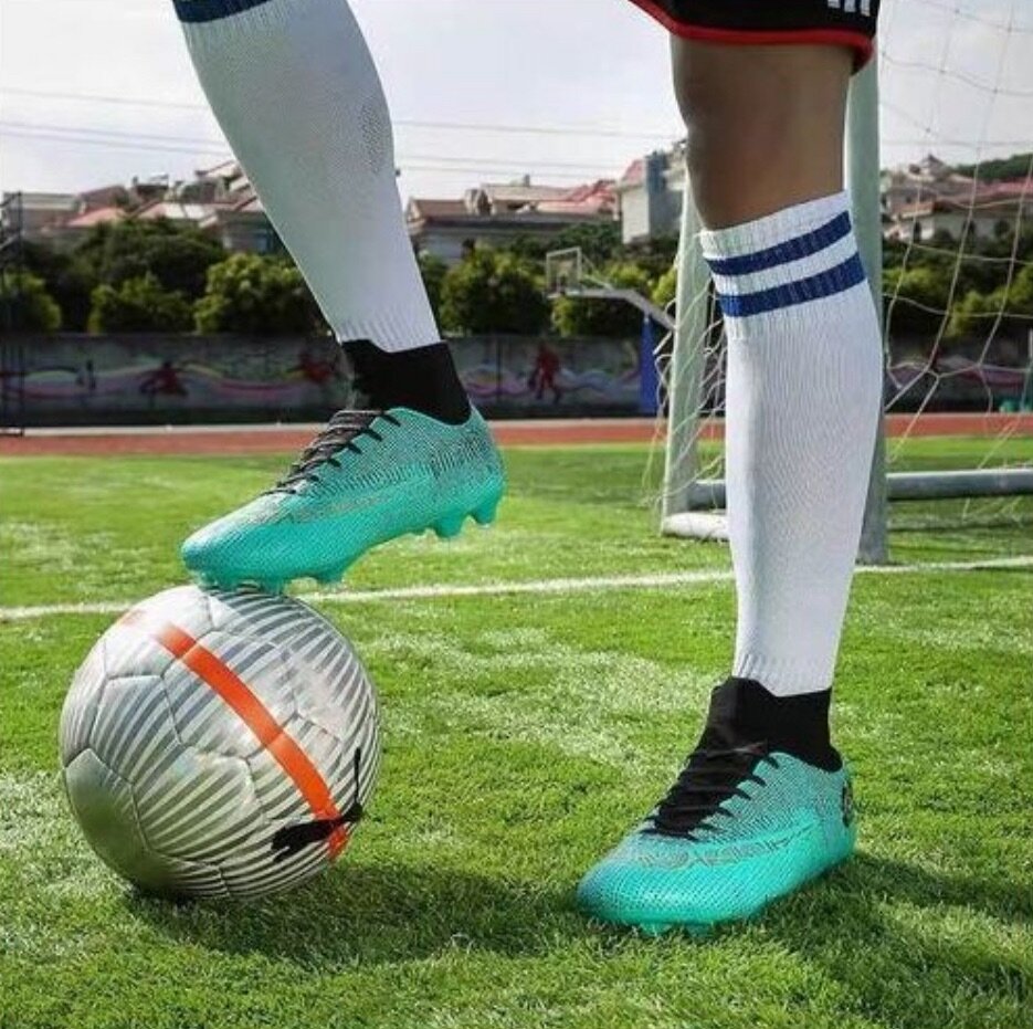 {MijaGrace} Men's High-Top Football Boot-GREEN- EU36-49