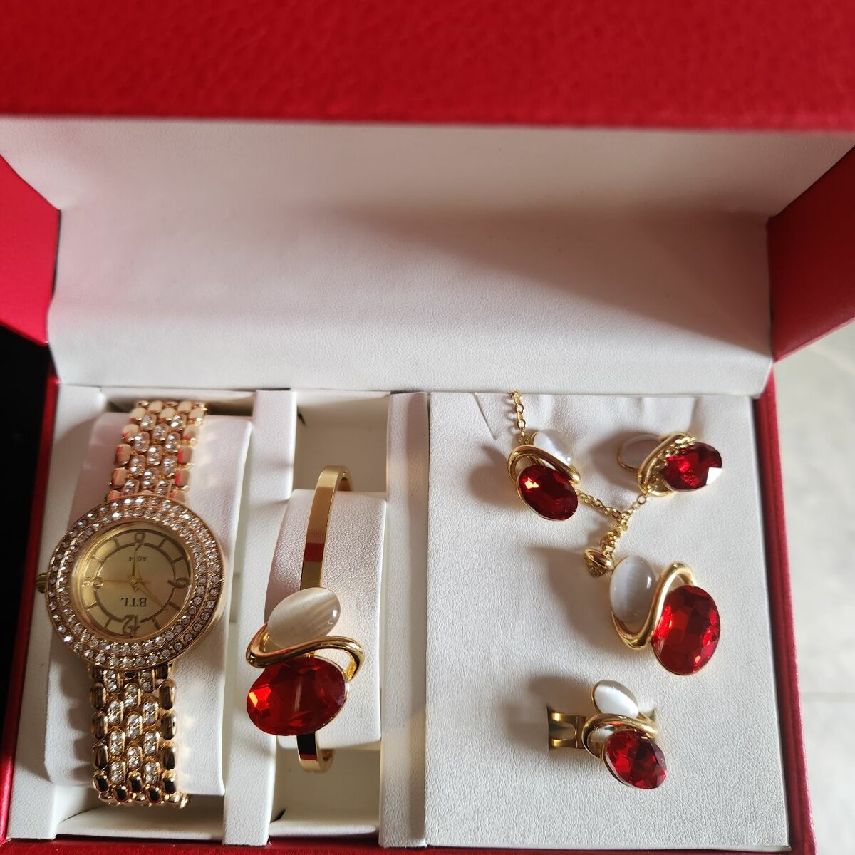 Ensemble montre et bijoux élégants