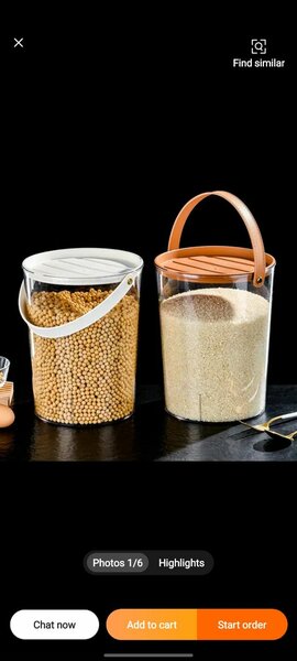 STORAGE GRAIN BUCKET 2 ITEM 12LITERS