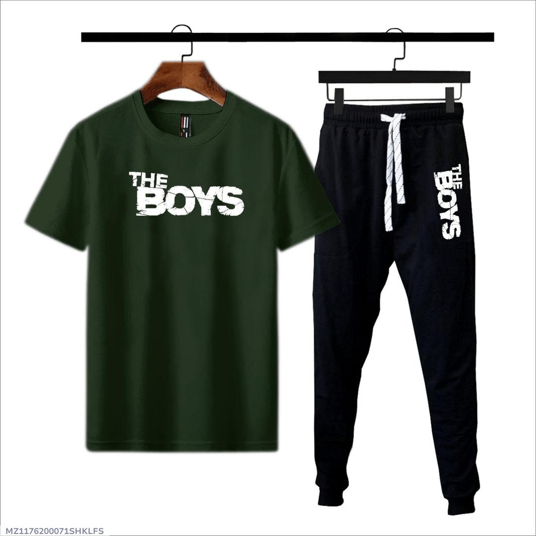Stylish Men's Cotton Jersey Printed Tracksuit