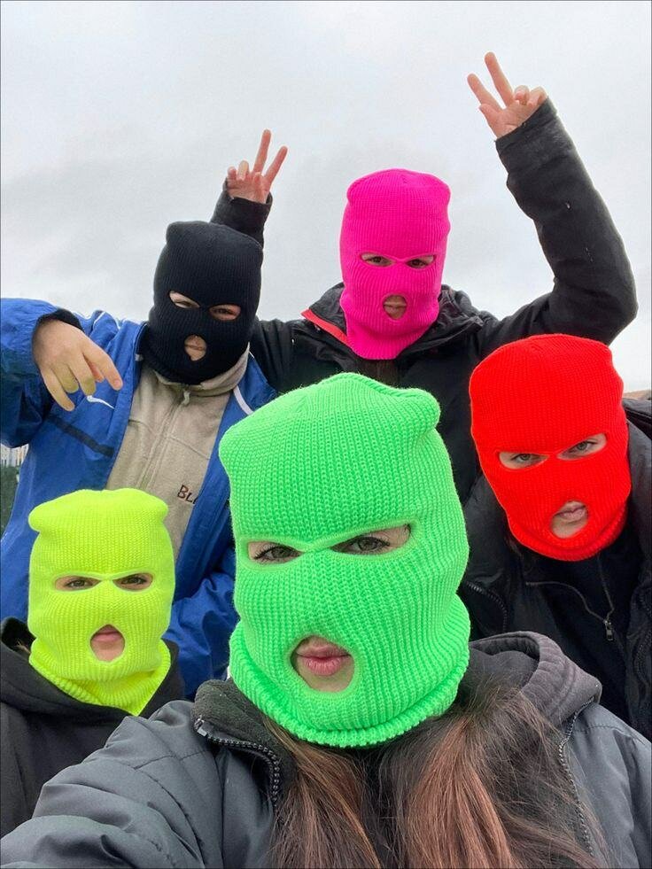 Cagoules multicolores unisexes