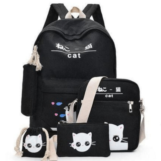 Set de sacs à dos motif chat