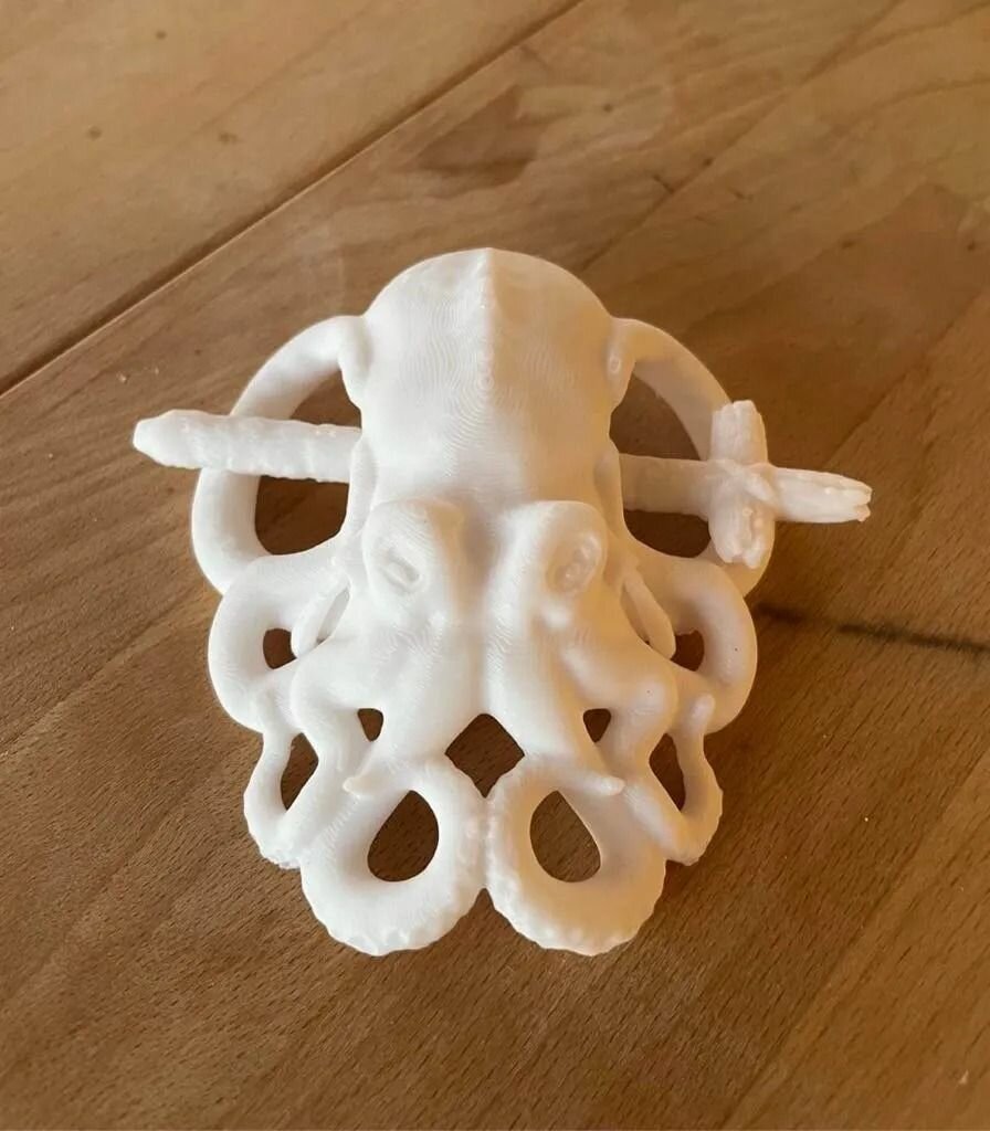 Octopus hair pin