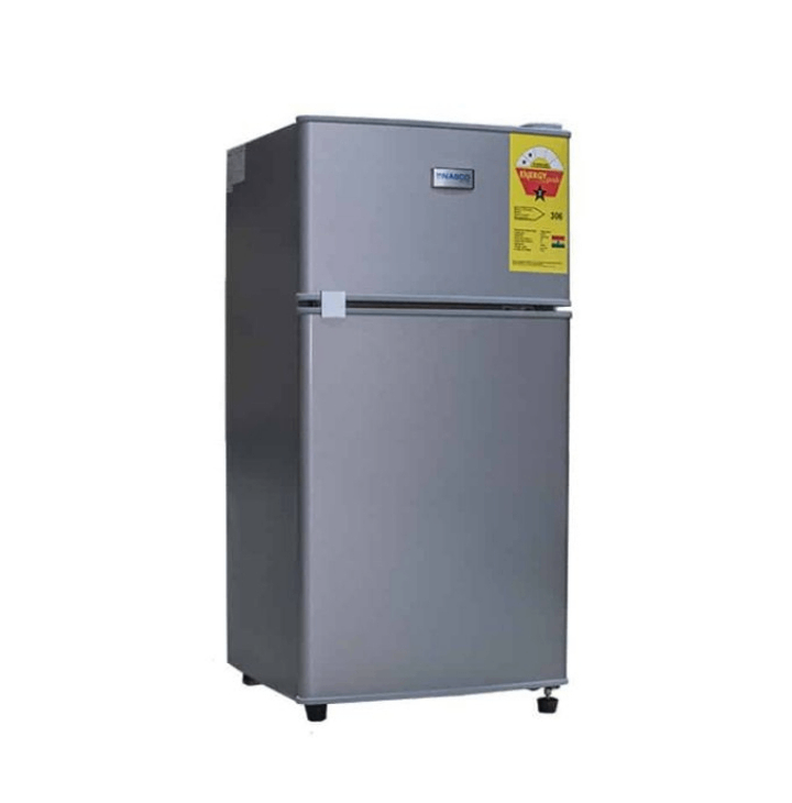 Double Door Table Top Fridge -Silver