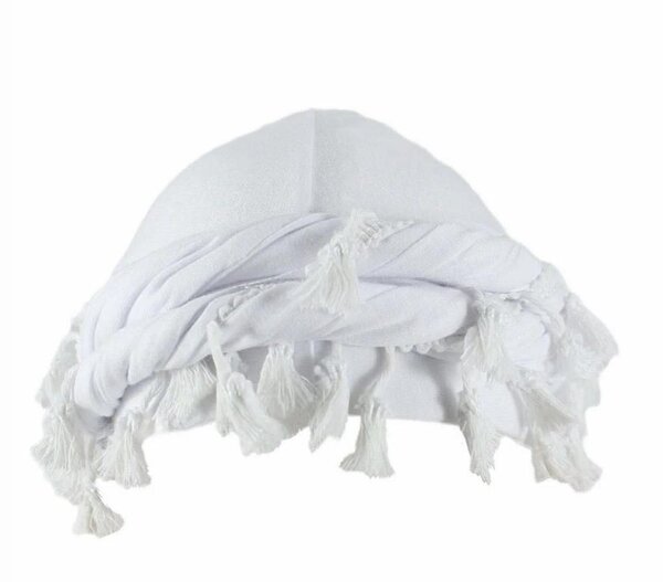 Turban blanc élégant