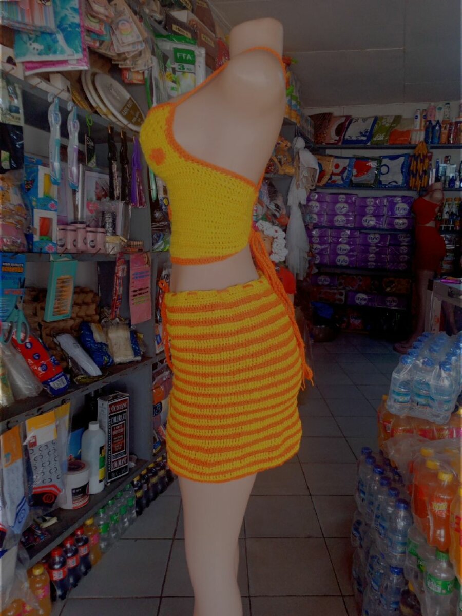 Robe crochetée été femme