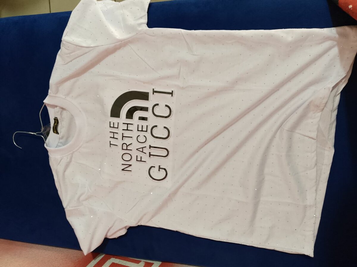 T-shirt blanc logo Gucci