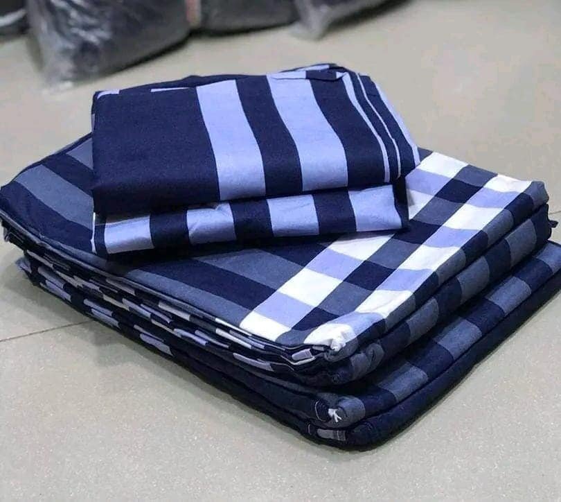 Bedsheets with print 100% cotton Double size 4pieces