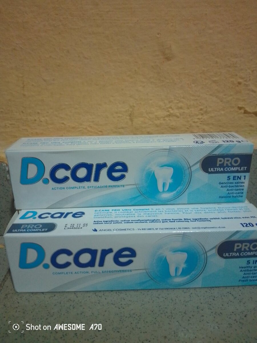 Dentifrice D.care Pro 5 en 1