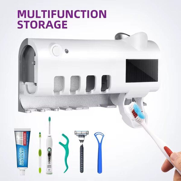 Distributeur de dentifrice UV solaire