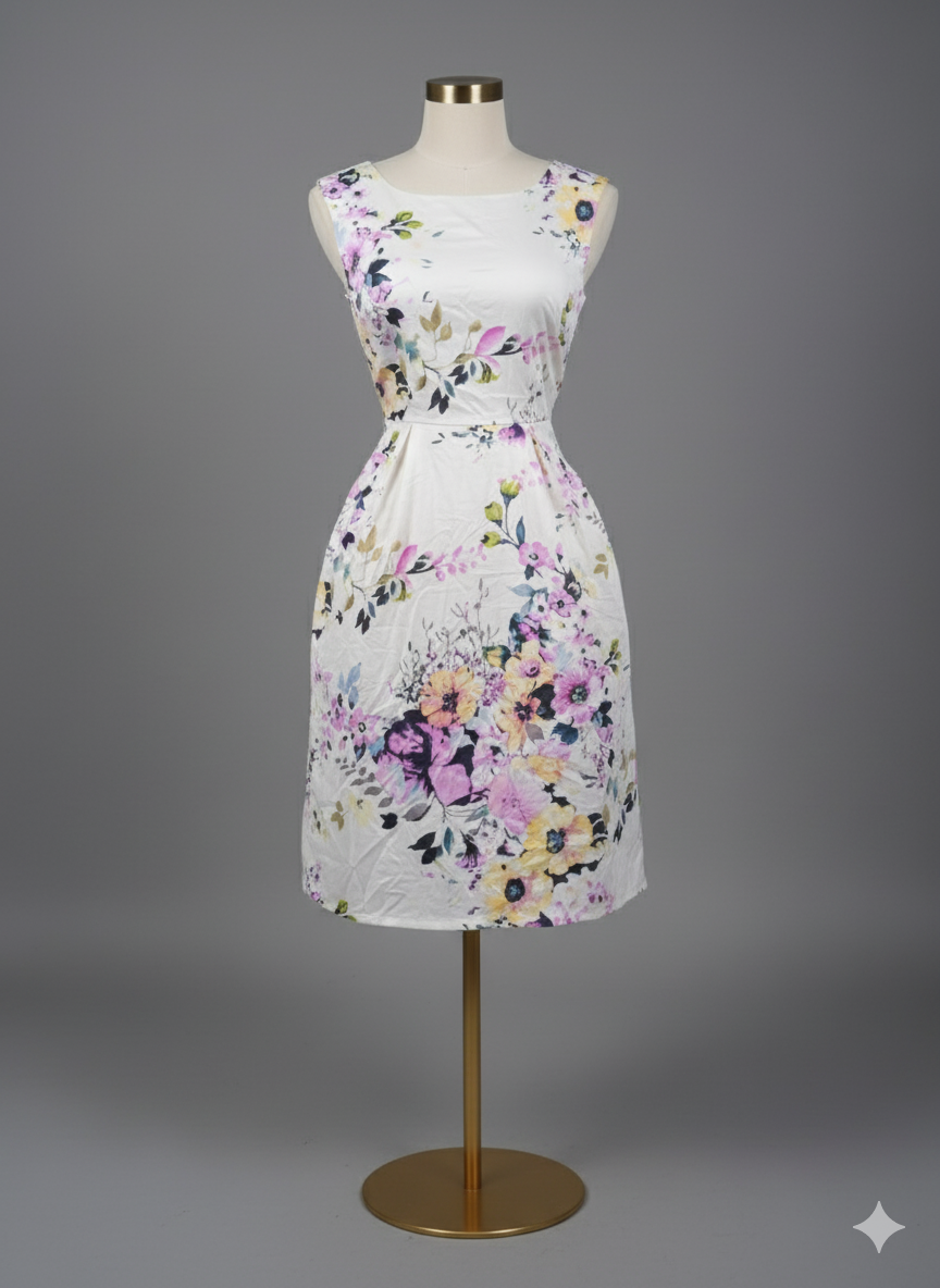 Robe Fleurie Élégante Été