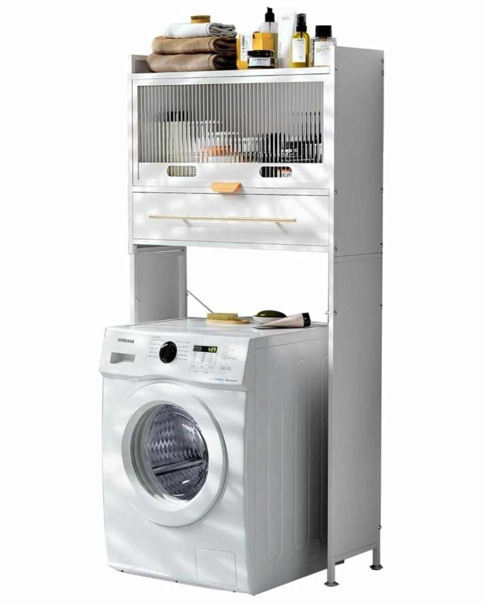 3-LAYER STAINLESS STEEL FRAME FLIP-UP DOOR LAUNDRY ROOM