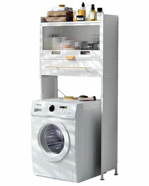 3-LAYER STAINLESS STEEL FRAME FLIP-UP DOOR LAUNDRY ROOM