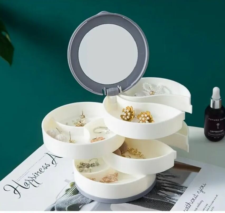 Boîte à bijoux rotative moderne