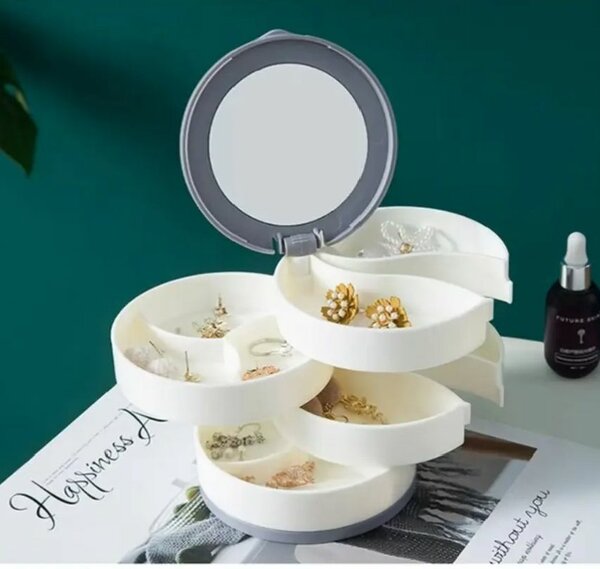Boîte à bijoux rotative moderne