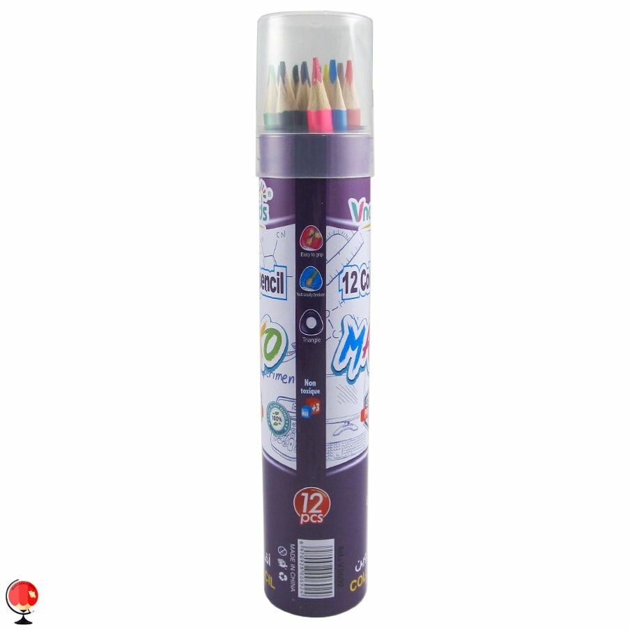 Crayons de couleur - 12 pièces