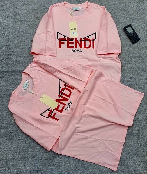 T-shirt rose Fendi pour hommes