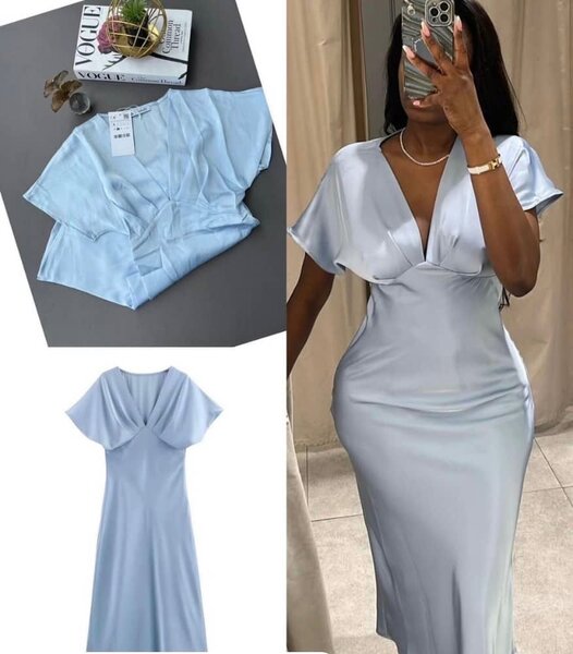 Robe Éléganse Bleu Ciel