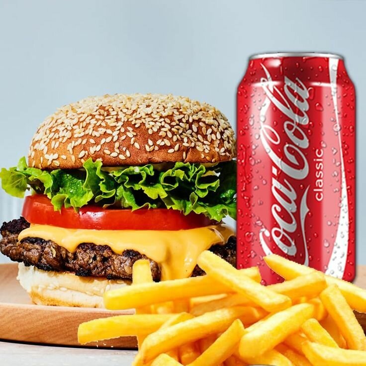 Burger Gourmet avec Frites