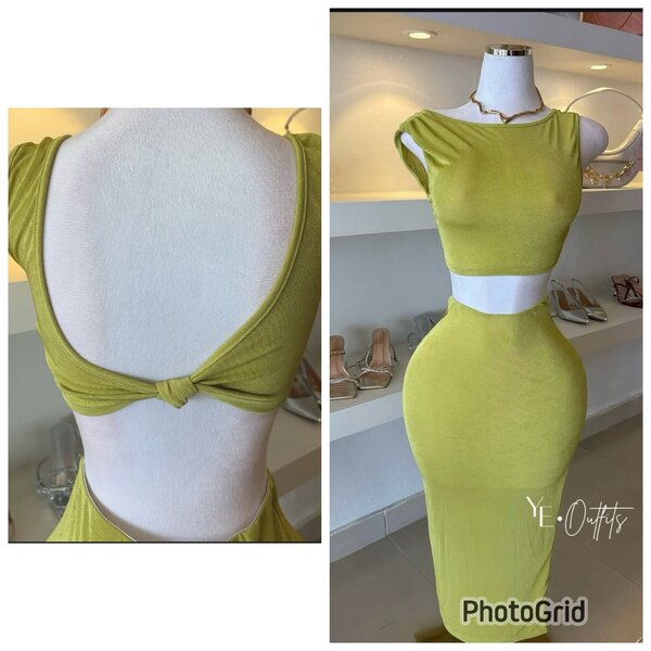 Robe longue évasée dos nu