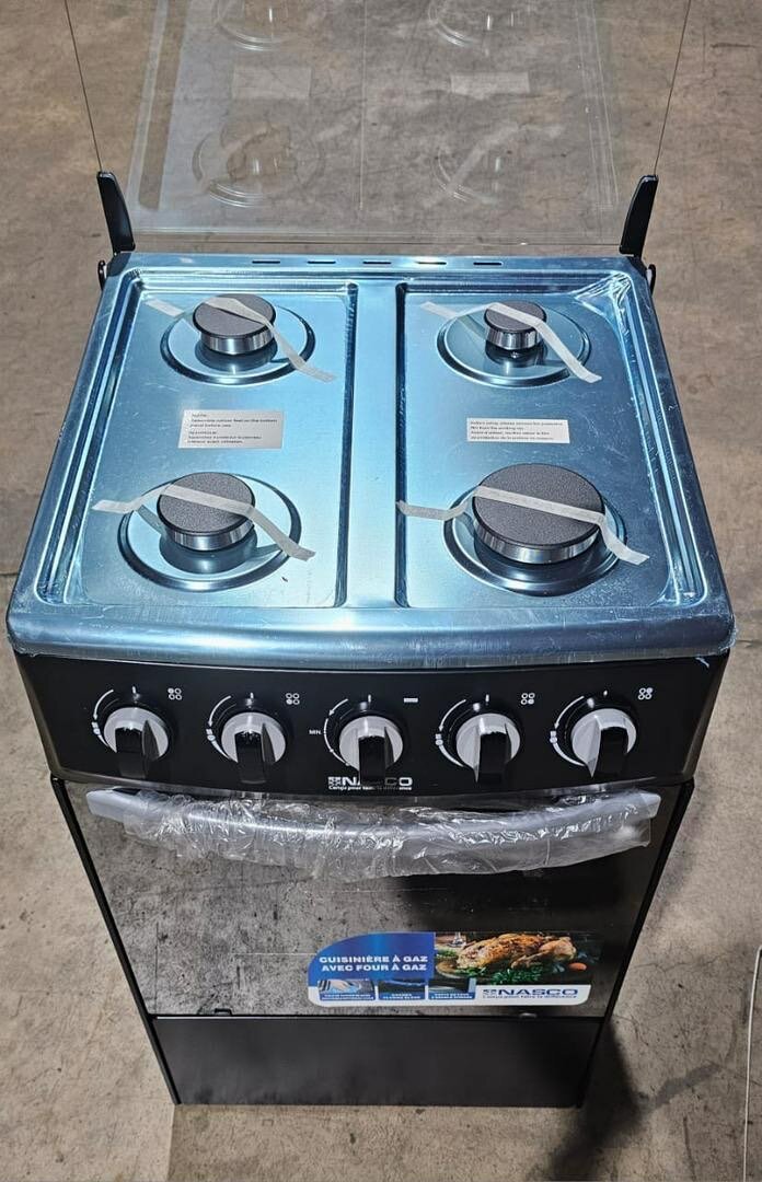Nasco 4 Burner Gas cooker cooker Oven and Grill Top stainles