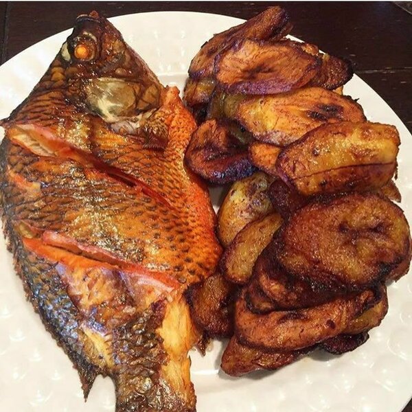 POISSON CARPE FRIT + ALLOCO