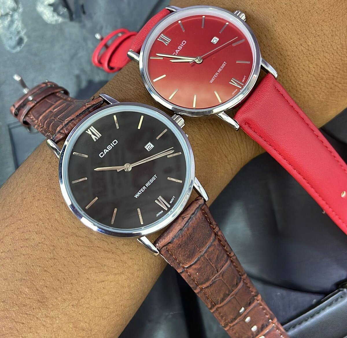 Casio leather watches