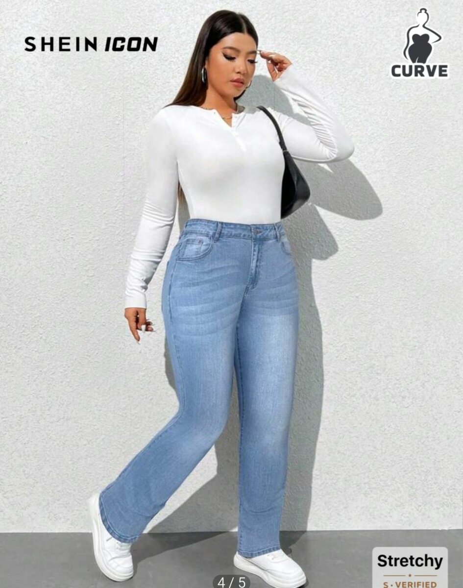 Jean stretch taille haute