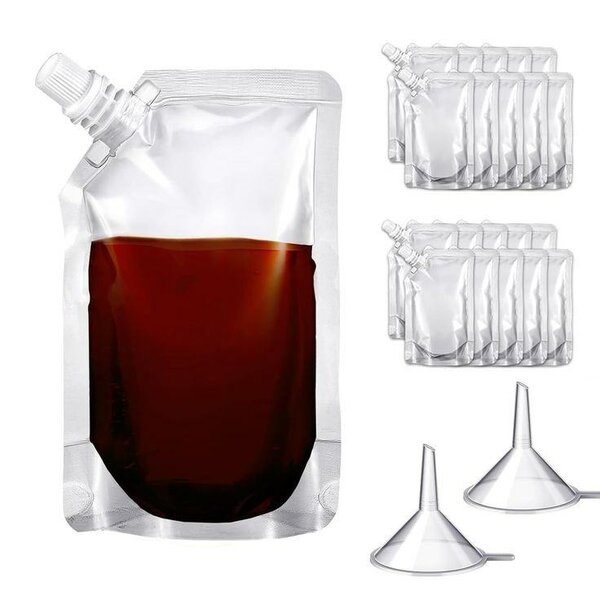 Sachet à  bec 500ml+entonnoir