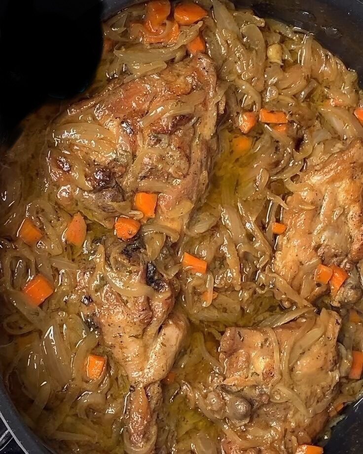 Poulet mijoté épicé maison