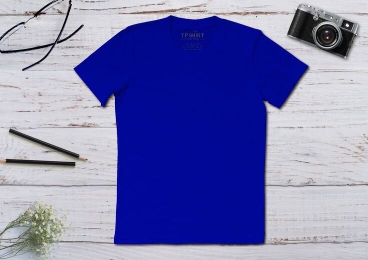 Heavy blue cotton T Shirt