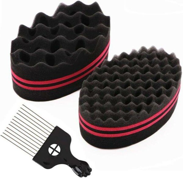 Éponge coiffante afro cheveux