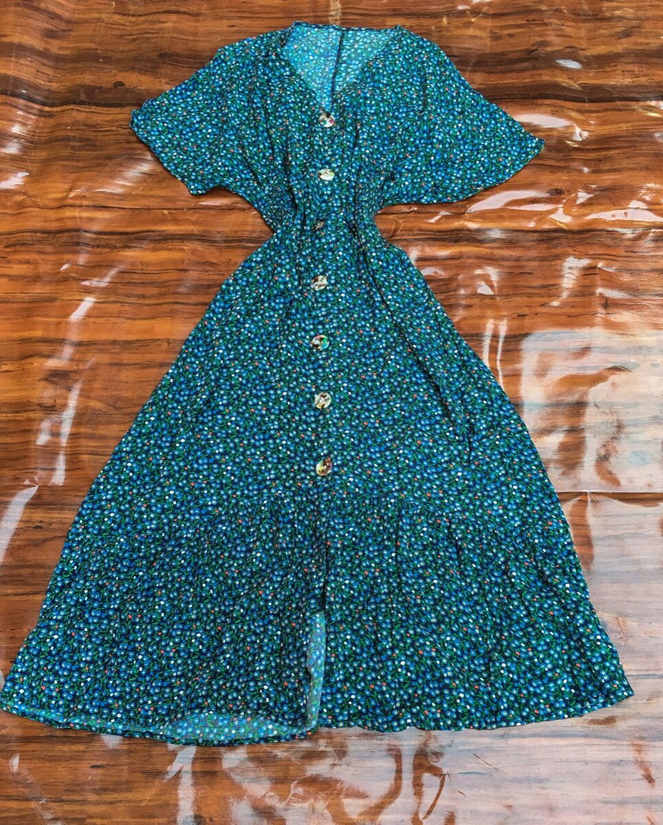 Long floral dress for UK size 12/14